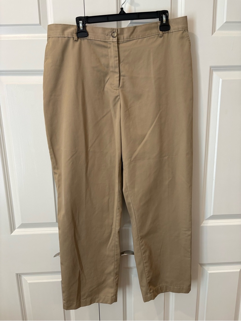 Lands' End Women’s Straight Leg Chinos in Tan